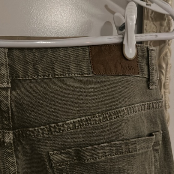 ZARA | Denim Khaki Pants - Picture 9 of 13
